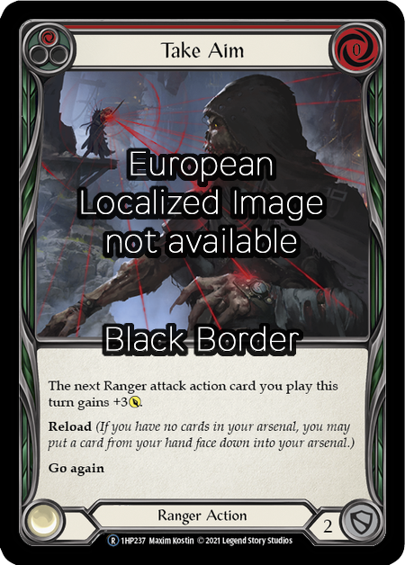 Take Aim - Red Card Front