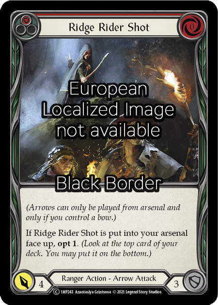 Ridge Rider Shot (Red) Card Front