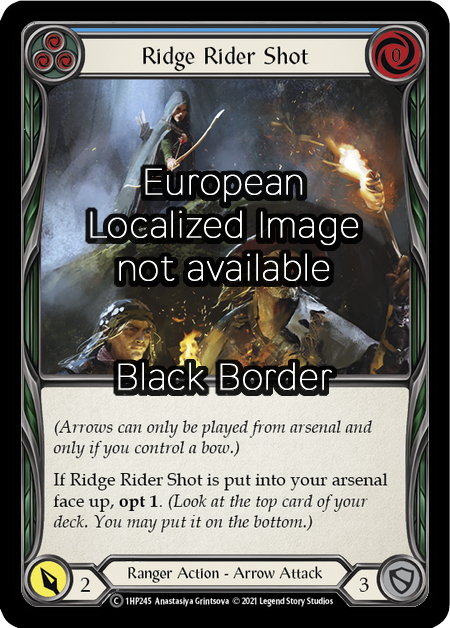 Ridge Rider Shot (Blue) Card Front