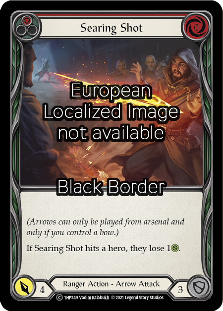Searing Shot - Red Card Front