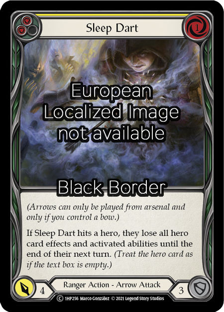 Sleep Dart - Yellow Card Front