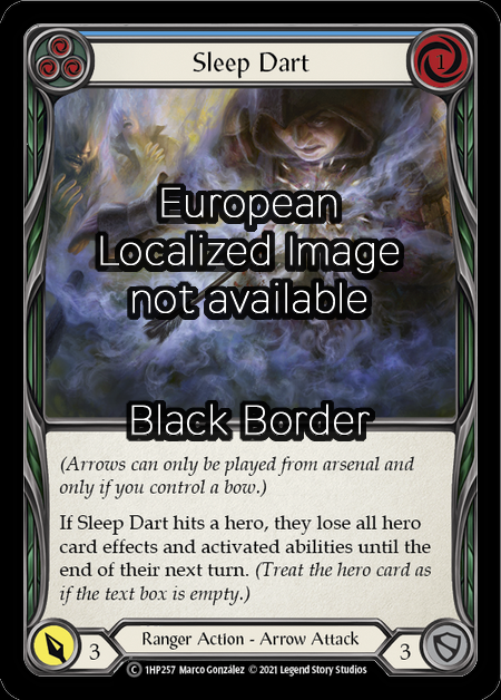 Sleep Dart - Blue Card Front