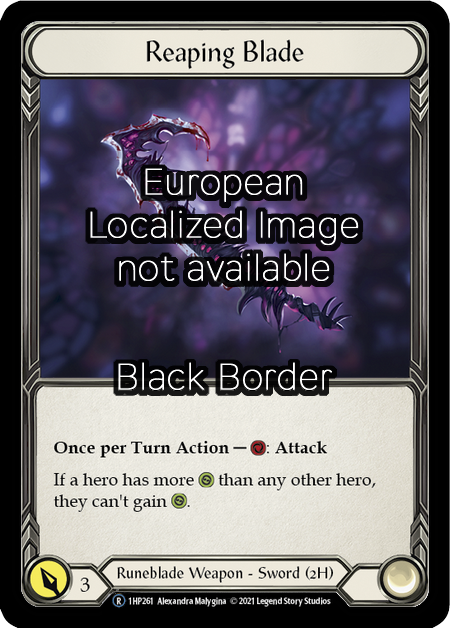 Reaping Blade Card Front