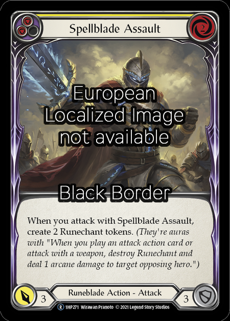 Spellblade Assault - Yellow Card Front