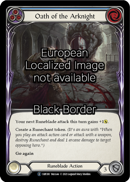 Oath of the Arknight - Blue Card Front