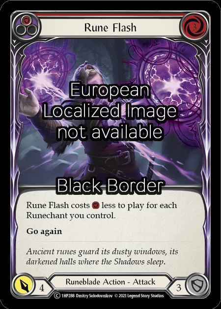 Rune Flash - Red Card Front