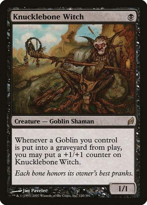 Knucklebone Witch Card Front