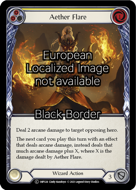 Aether Flare - Yellow Card Front
