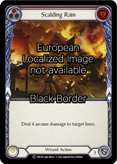 Scalding Rain (Red) Card Front
