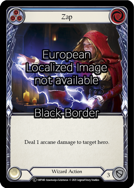 Zap - Blue Card Front