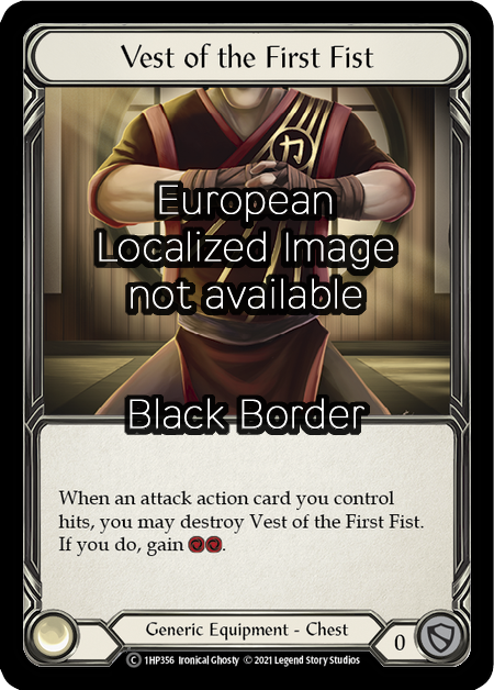 Vest of the First Fist Card Front