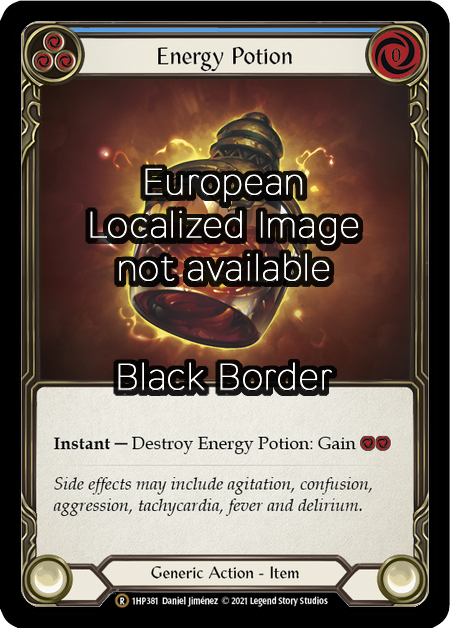 Energy Potion Card Front