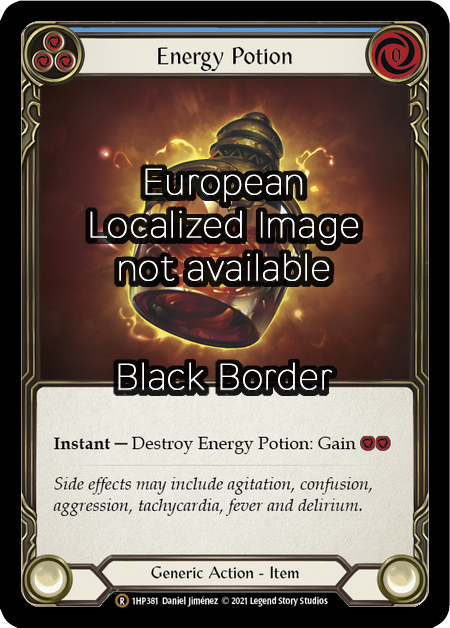 Energy Potion Card Front