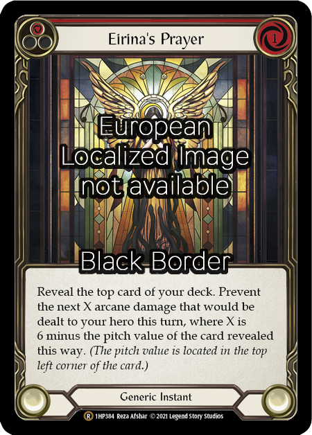 Eirina's Prayer (Red) Card Front