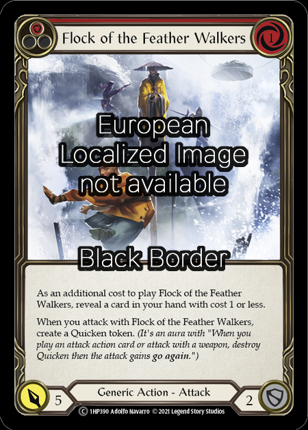 Flock of the Feather Walkers - Red Card Front