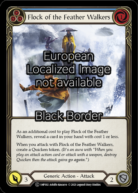 Flock of the Feather Walkers - Blue Card Front