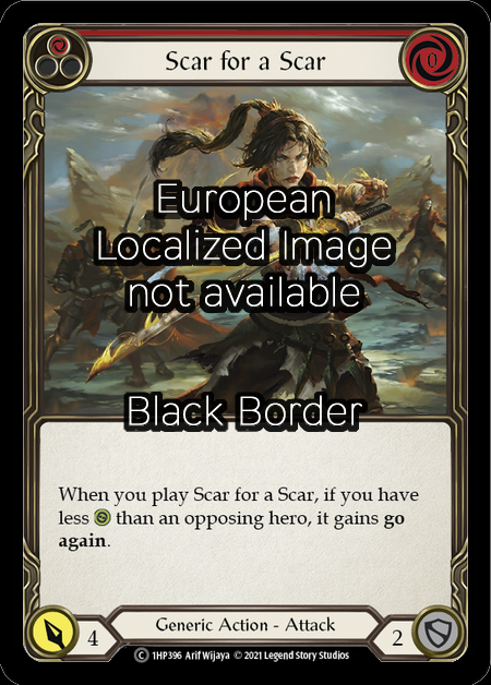 Scar for a Scar Card Front