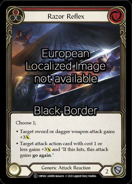 Razor Reflex (Red) Card Front