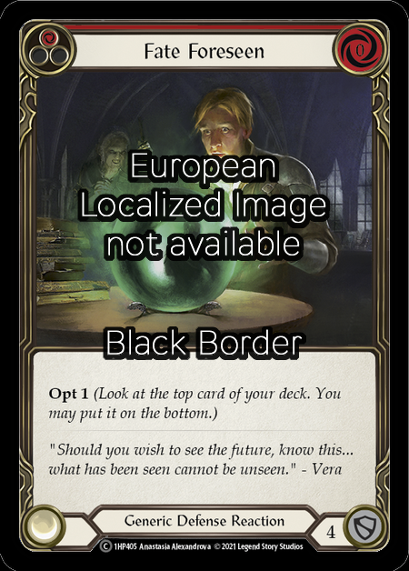 Fate Foreseen (Taiwan) Card Front