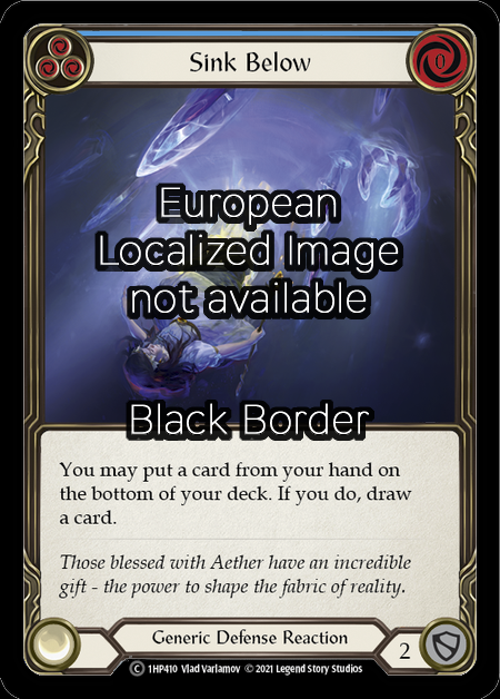 Sink Below - Blue Card Front