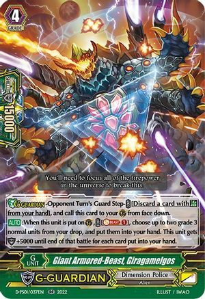 Giant Armored-Beast, Giragamelgos Card Front