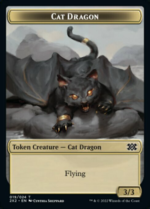 Cat Dragon Card Front