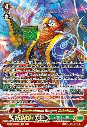 Omniscience Dragon, Caladrius Card Front