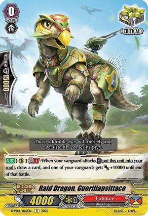 Raid Dragon, Guerillapsittaco [P Format] Card Front