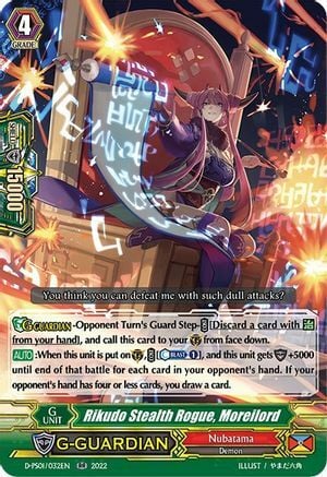Rikudo Stealth Rogue, Moreilord Card Front