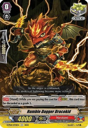 Rumble Dagger Dracokid Card Front