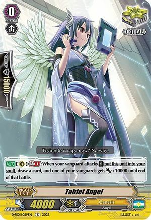 Tablet Angel Card Front
