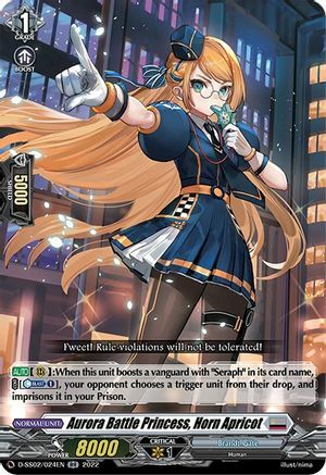Aurora Battle Princess, Horn Apricot Card Front