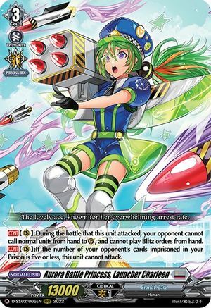 Aurora Battle Princess, Launcher Charleen [D Format] Card Front