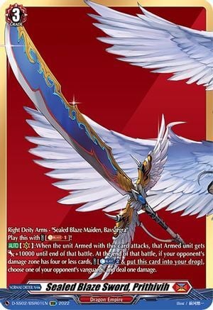 Sealed Blaze Sword, Prithivih [D Format] Card Front
