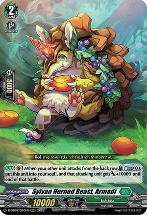 Sylvan Horned Beast, Armadi [D Format] Card Front