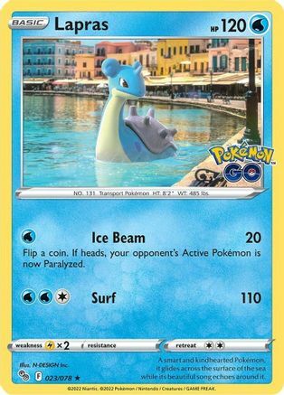 Lapras [Ice Beam | Surf] Card Front