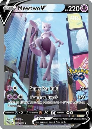 Pokemon Card Mewtwo V 273/S-P Pokemon GO