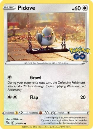 Pidove [Growl | Flap] Card Front