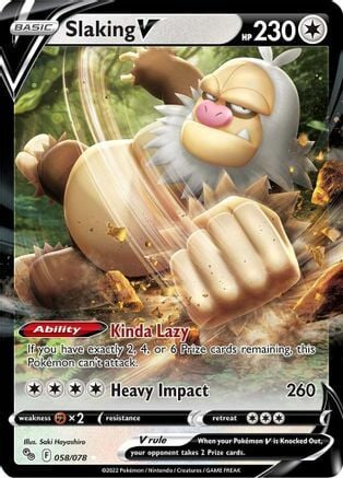 Slaking V [Kinda Lazy | Heavy Impact] Card Front