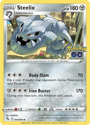Steelix [Body Slam | Iron Buster] Card Front