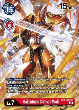 Gallantmon Crimson Mode Card Front