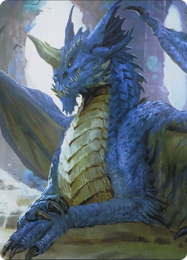 Art Series: Young Blue Dragon Card Front