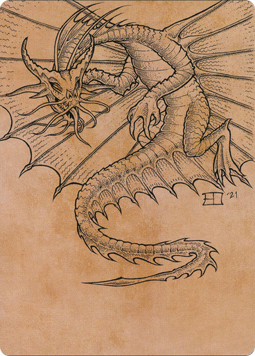 Art Series: Ancient Gold Dragon Card Front