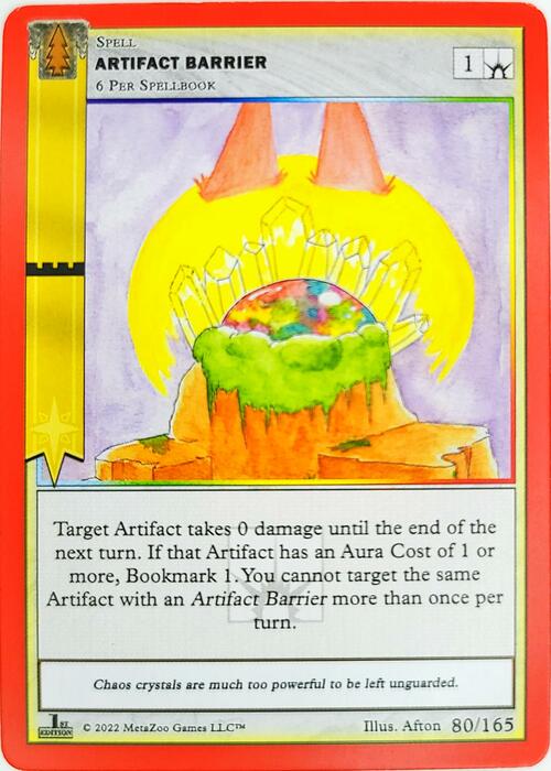 Artifact Barrier Card Front