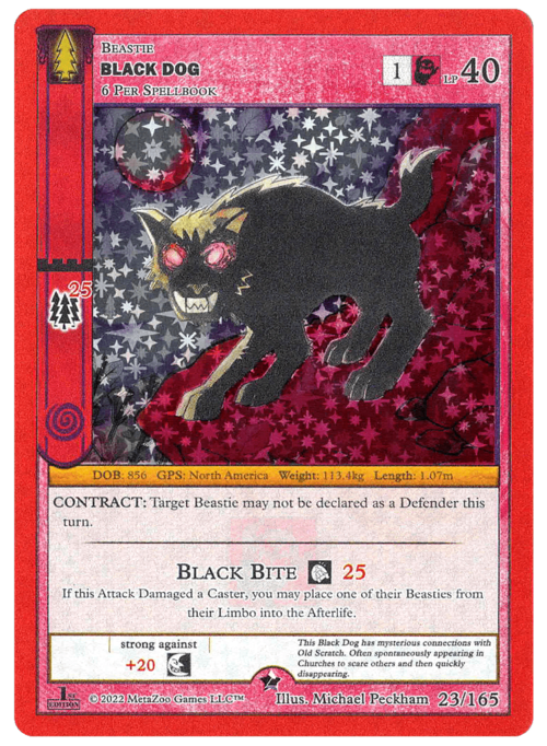 Black Dog Card Front