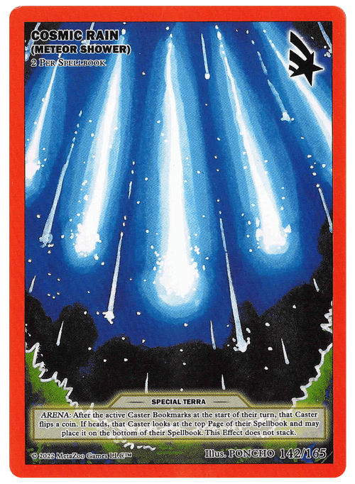 Cosmic Rain (Meteor Shower) Card Front