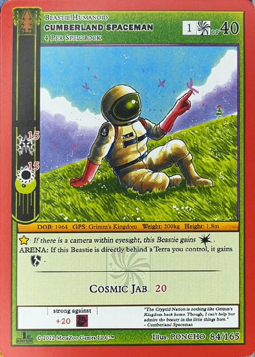 Cumberland Spaceman Card Front