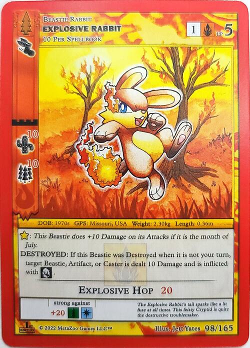 Explosive Rabbit Card Front