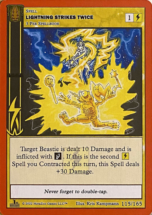 Lightning Strikes Twice Card Front
