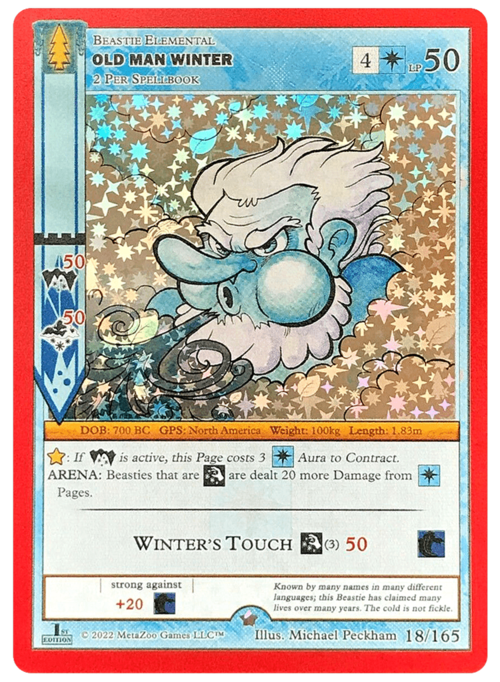 Old Man Winter Card Front